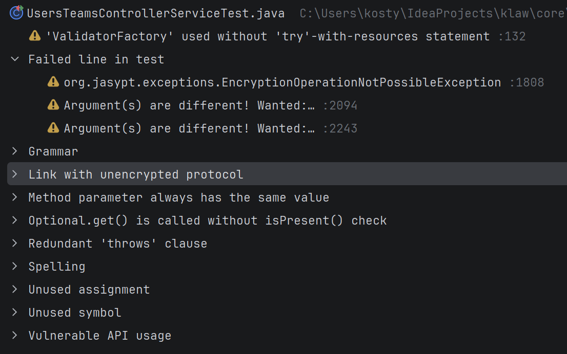 Статический анализ Veai в JetBrains IDE